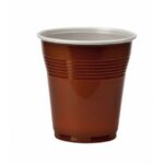 VASO PLÁSTICO MARRÓN VENDING